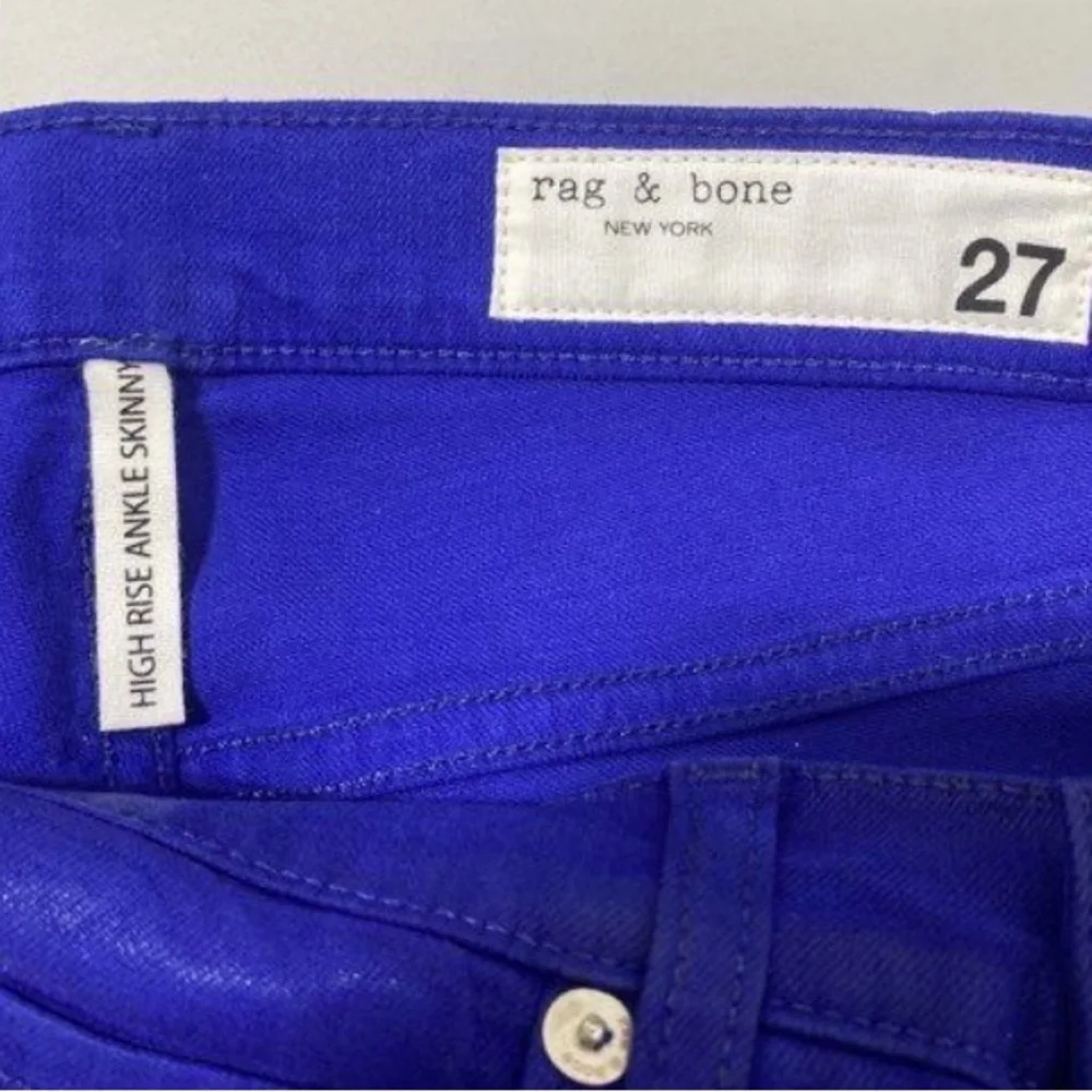 rag & bone High Rise Ankle - Coated Blue - Picture 4 of 7